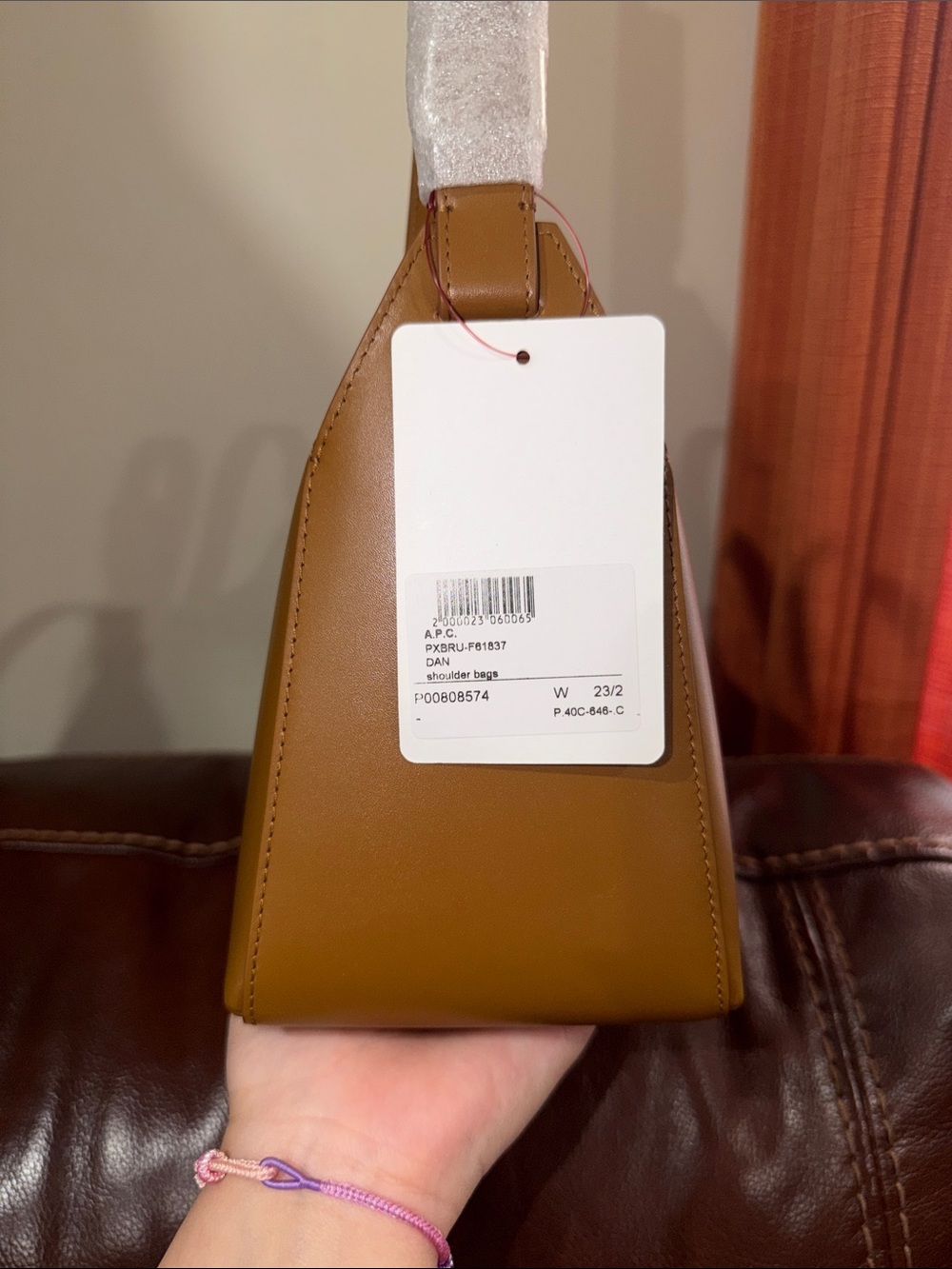 🔥🔥🔥NEW A.P.C. Virginie Zipped Leather Shoulder Bag - Picture 10 of 12